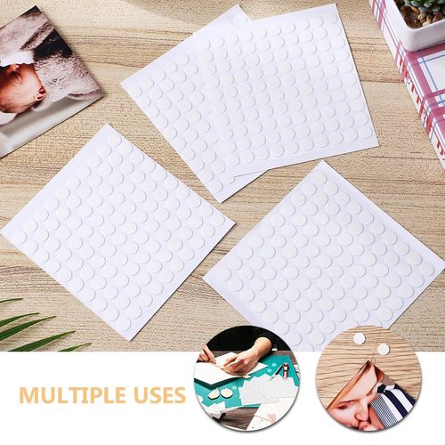 1600Pcs Durable Acrylic Double Sided Adhesive Dots Clear for Home and Office Fix — image 3