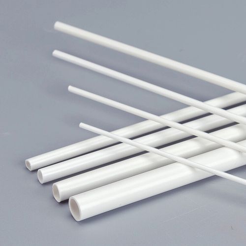 2mm to 6mm White ABS Plastic Hollow Tube Round Rod DIY Model Craft Length 250mm — image 8