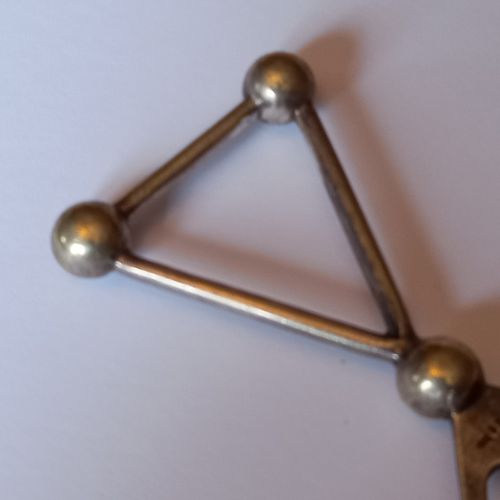 ANTIQUE 'CHRISTOPHER DRESSER' DESIGN BREAD FORK BY WALKER & HALL — image 3