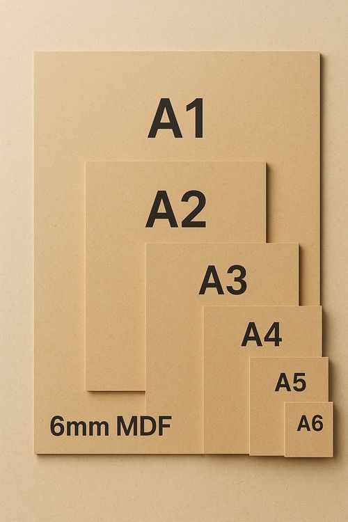 MDF Wooden Board Drawing Board A6 A5 A4 A3 A2 A1 Painting Artist Art (6mm Thick) — image 2