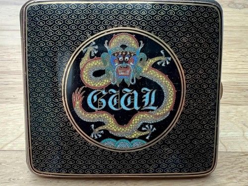Superb Chinese 1930's Cloisonne Enamel Cigarette Case of Quality