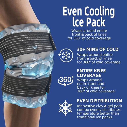 Ice Pack for Knee Replacement Surgery, Reusable Hot Cold Pack Knee Ice Pack Wrap — image 11