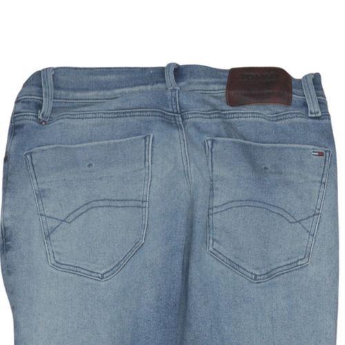 Tommy Jeans Mens Straight Jeans Size M Blue Pockets Logo W30 L32 — image 5