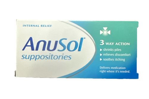 Anusol 3 Way Action Suppositories for Haemorrhoids Treatment - 12pack  EXP:09/28 — image 2
