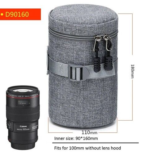 Anti-Scratch Deluxe Lens Pouch Bag Case for Nikon Canon Sony DSLR Camera Lens 