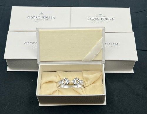 Georg Jensen Sterling Silver Napkin Ring - Open Acorn Designed 1915 Johan Rohde