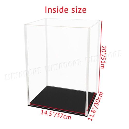 Large Display Case Acrylic Box Sliding Door Model Figures Tall Doll High Trophy