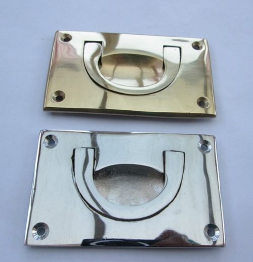 FURNITURE CABINET CUPBOARD DOOR RECESSED MILITARY FLUSH INSET RING PULL HANDLES