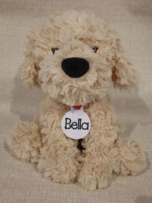 Personalised Dog Cockapoo Teddy.  XL Plush Dog Cuddly Toy. Cavapoo Present Gift