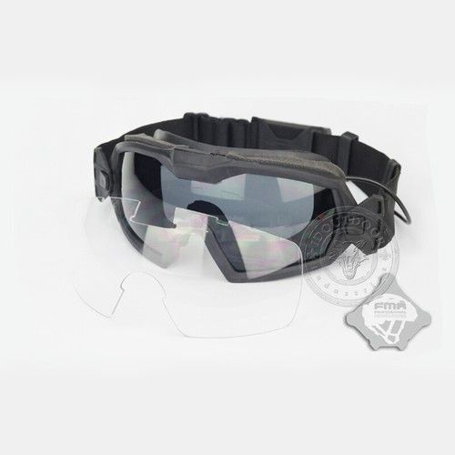 FMA LPG01BK12-2R Adjustable Regulator Glasses Fan Goggle Anti-fog Dust Airsoft