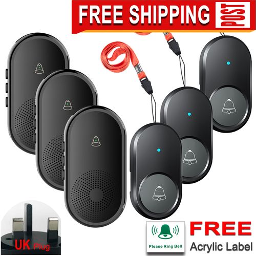Hospital call bell, restaurant wireless call bell, 3 remote controls, 3 receiver — image 1