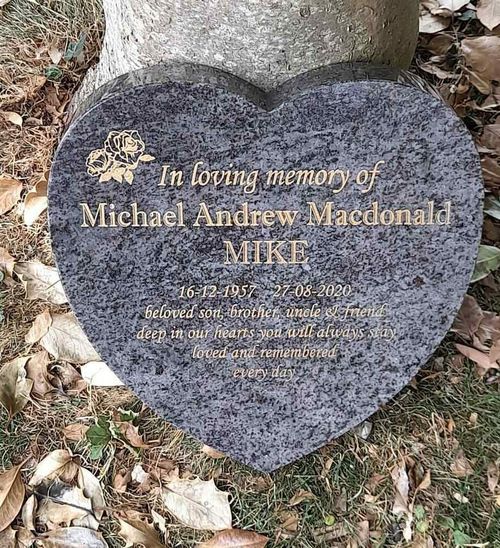 Personalised Memorial Plaque Stone Flat Memorial Stone Heart Grave Memorial — image 5