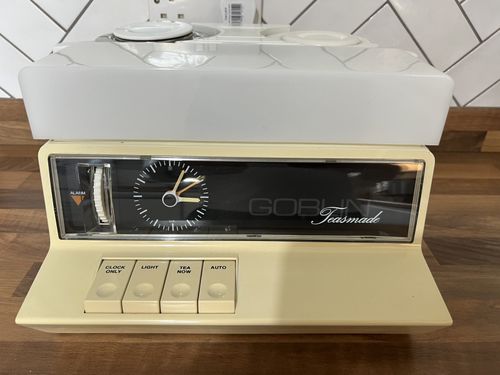 Goblin Teasmade 860 Vintage Tea Maker Alarm Clock Bedside Lamp Working Clean — image 1