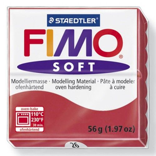 FIMO Soft 56g Polymer Clay 30 Colours 5cm x 5cm Modelling Jewellery Craft Art