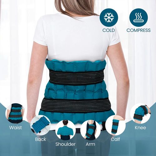 Reusable Ice Pack for Sports Injuries, Hot Cold Compress Wrap Back Pain Relief — image 14