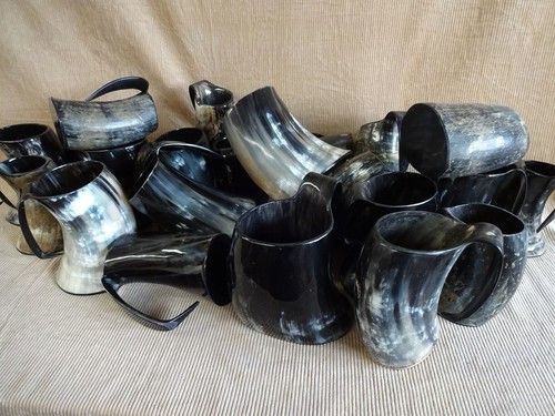 A Large Viking Horn Drinking Tankard Clearance - May Have scratch, dent, mark