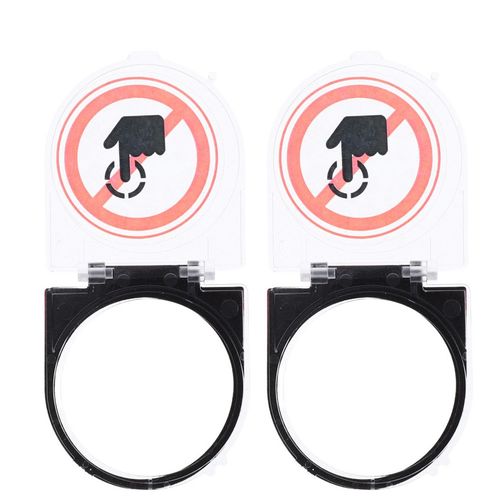 Set of 2 Computer Power Button Switch Guard Emergency Stop Protective Cover — image 5