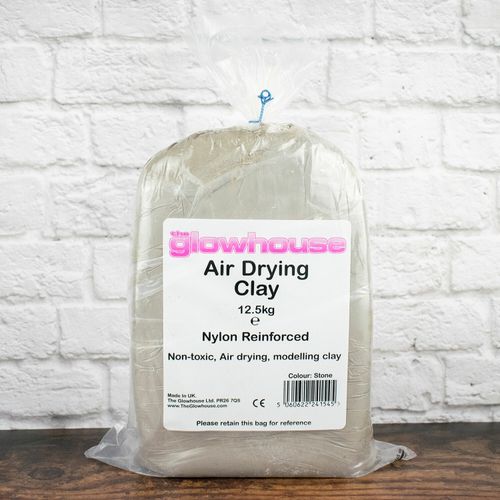 Air Drying Clay 12.5kg Stone Nylon Reinforced Modelling Air Dry Polymer Clay — image 1