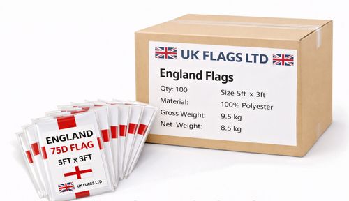 Wholesale  1 / 100 England 150cm x 90cm  5x3ft World Cup 2026 Football Flags — image 1