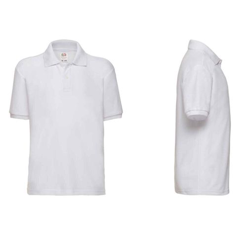 POLO T Shirt Boys Girls School Uniform Plain Kids Tee Top Sports PE FOTL — image 1