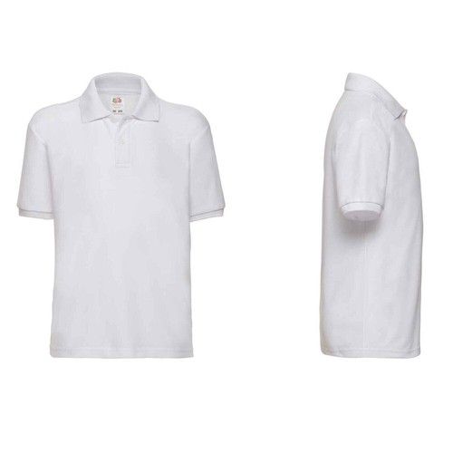 POLO T Shirt Boys Girls School Uniform Plain Kids Tee Top Sports PE FOTL