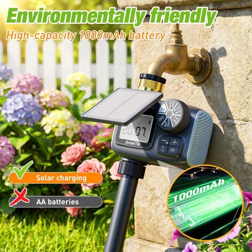 Automatic Solar Water Timer Irrigation for Outdoor, Auto Watering System Garden — image 4