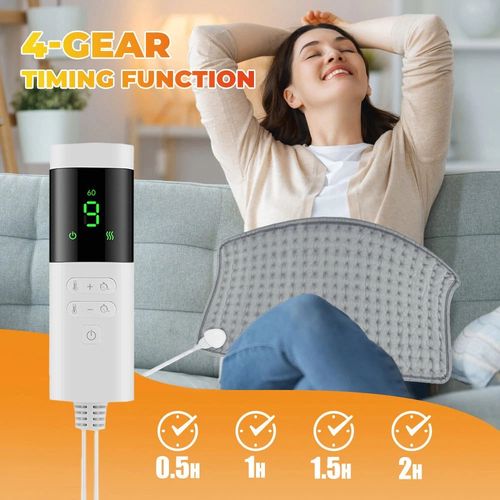 Therapeutic Electric Back Heat Pad Wrap for Muscle Tension Back Neck Pain Relief — image 2