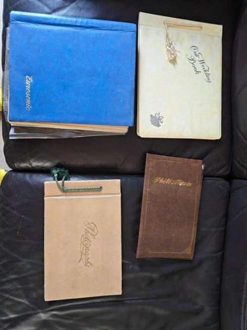 1960s-1980s Vintage Family Photo/Card Album Original Photos Wedding Travel