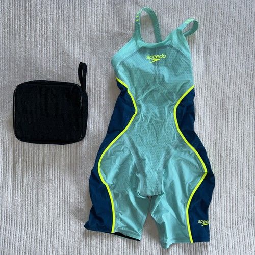 Speedo Women's LZR Fastskin Intent Openback Kneeskin Arctic Glass Size 26 New*