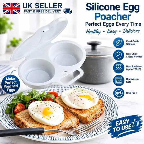 Microwave Egg Poacher,Poached Egg Cooker,Egg Maker Poached Egg Steamer Kitchek — image 1