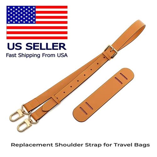 For Louis Vuitton Vachetta Leather Strap Replacement Strap LV Keepall Adjustable — image 6