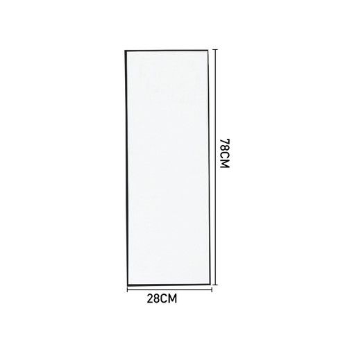 Large Mirror 78cm Length Over Door Hanging Mirror Wall Mounted Bedroom Dressing