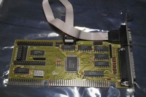 Super I/O ISA card FDD IDE serial parallel TESTED WORKING retro for 286/386/486