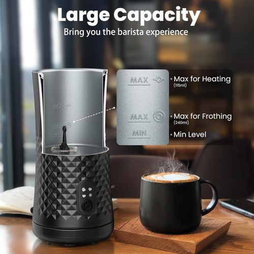 VIWAVE Milk Frother Electric,4 in 1 Automatic Milk Frother, Hot&Cold Milk Foamer — image 5