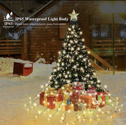 200 LED Christmas Tree String Lights USB Remote Timer 8 Modes IP65 59in — image 4
