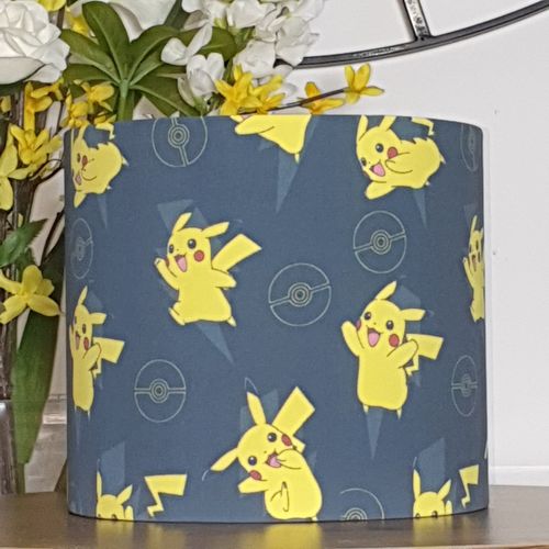 Pokemon Pikachu Ceiling Drum Light Shade 25cm/10" — image 3