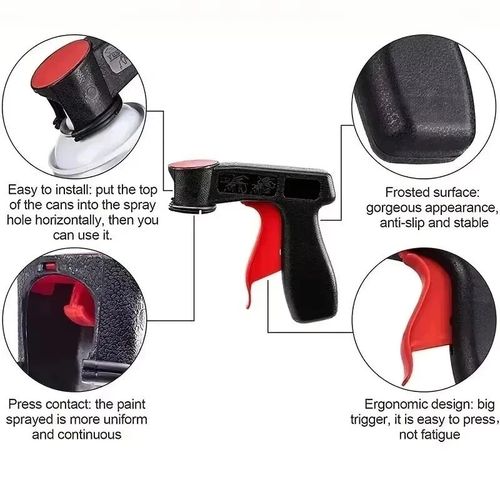 Universal Spray Paint Can Handle Trigger Grip Aerosol Spray Gun Tool Reusable — image 3