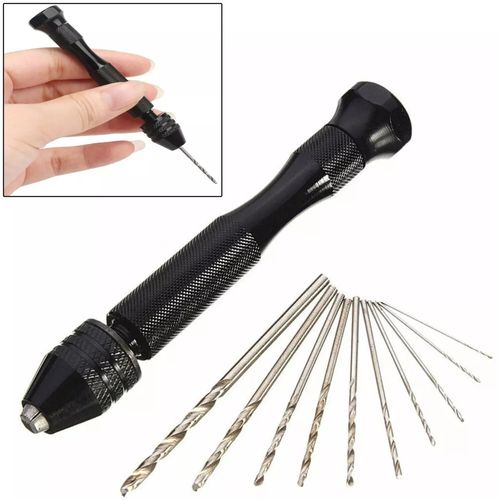 10PC Mini Tiny Micro HSS Twist Drill Bit Set 0.6-2.0mm Hand Craft DIY Kit Tool — image 1