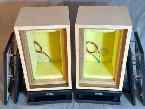 BBC LS3/5a 15OHMS Speaker Cabinets, Audiomaster, Rogers, RA, Chartwell — image 3