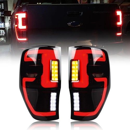 Rear Lights for Ford Ranger LED Smoked - Dynamic Style Tail Lights 2012-2022