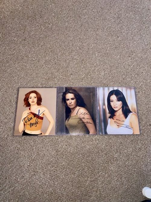 Charmed Prue Piper Paige Signed Auto Shannen Doherty Holly Marie Combs Rose Mcgo