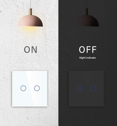 BSEED Touch Light Switch, 2 Gang 1 Way, No Neutral Wire Needed, White (R42) — image 6