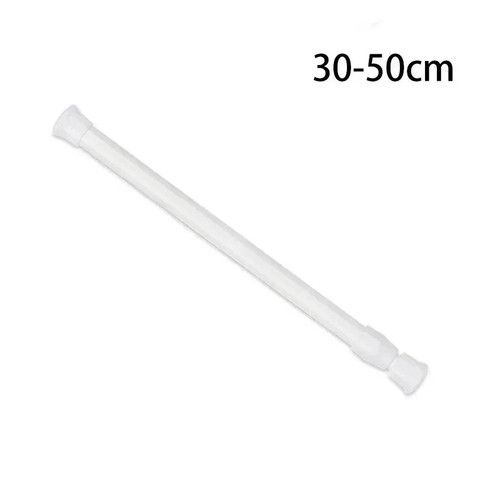 Telescopic Net Voile Tension Curtain Rail Pole Rod Spring Loaded Extendable Rod