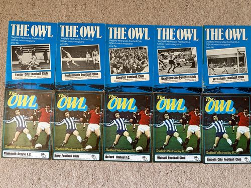 Sheffield Wednesday The Owl Football Match Programmes bulk lot 1970-1994 — image 3