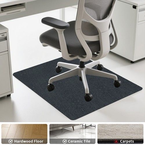 Rectangle Office Chair Mat Floor Computer Desk Carpet Non-slip Floor Protector