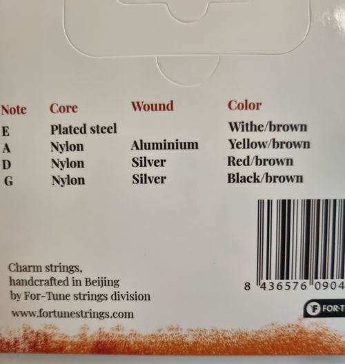 BFD!! For-tune 'Charm' X Violin 4/4 String set G,D,A,E - fuller brighter dynami — image 3