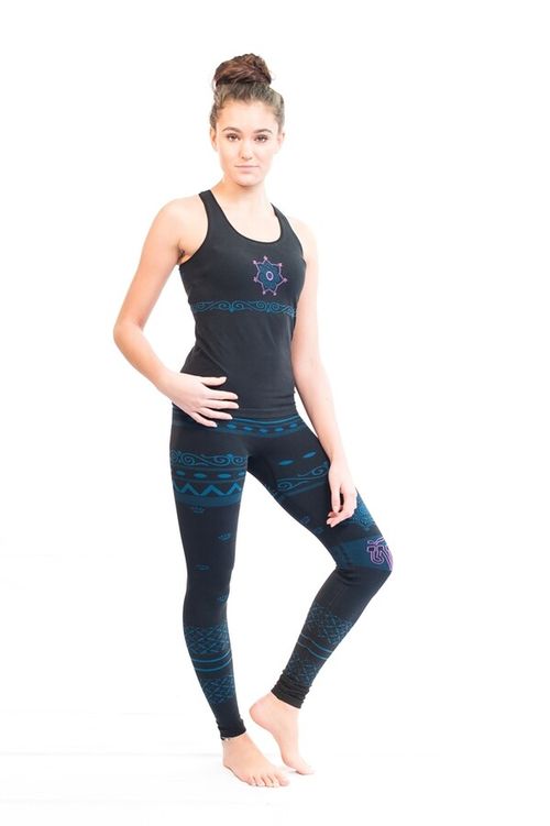 SALE - Balance Seamless Organic colourful Yoga Gym workout Leggings, High length — image 1