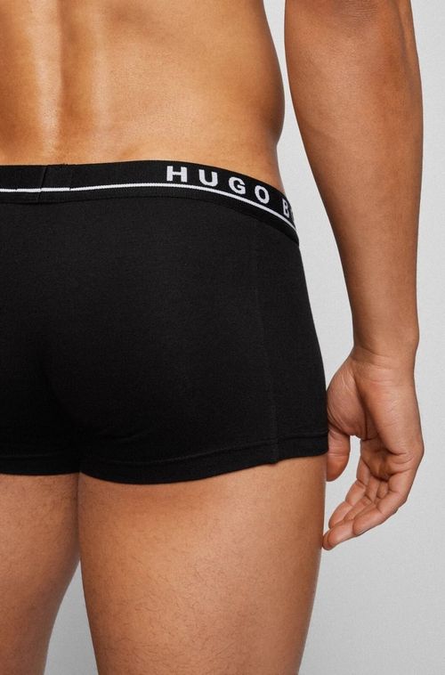 Men's Hugo Boss 3 Pack Boxers Soft Cotton Classic Fit Underwear Multi & Black — image 3