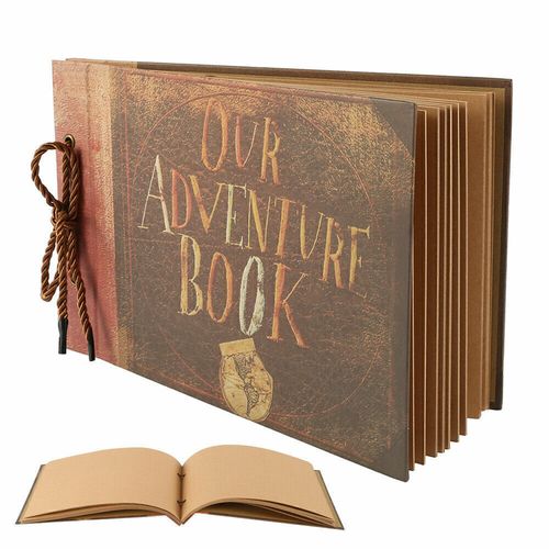Vintage Photo Album Scrapbook Our Adventure Book Memory Anniversary DIY Gift UK — image 1