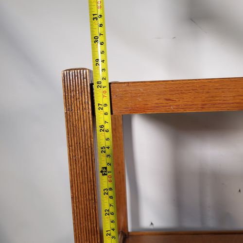 Mid Century Oak Serving Drinks Trolley Two Tier Cocktail Trolley Caster Wheels  — image 20